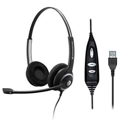 Sennheiser SC 260 USB Çift Taraflı Taçlı USB Kablolu HD Ofis Kulaklığı  