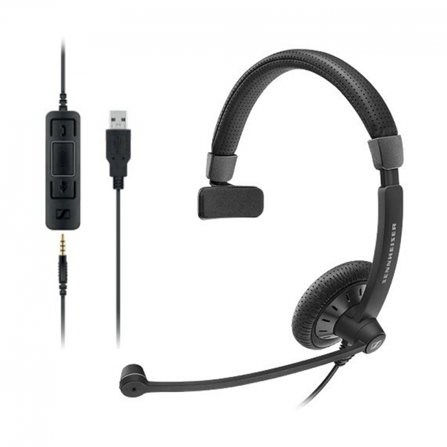 Sennheiser SC 45 Tek Taraflı Taçlı Kablolu Mobil Kulaklığı        