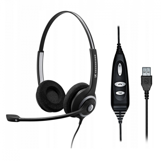 Sennheiser SC 260 Çift Taraflı Taçlı HD Ofis Kulaklığı        