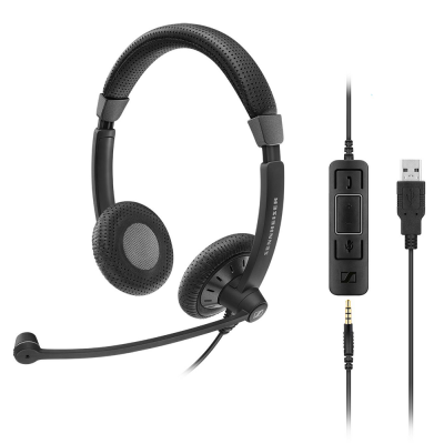 Sennheiser SC 75 USB MS Çift Taraflı USB Kablolu UC & Mobil Kulaklığı           
